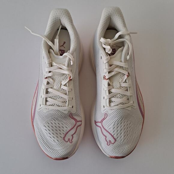 NWB Puma Darter Pro Fade Instant Running Shoes Warm White Pink Womens Size 7 - Picture 5 of 13